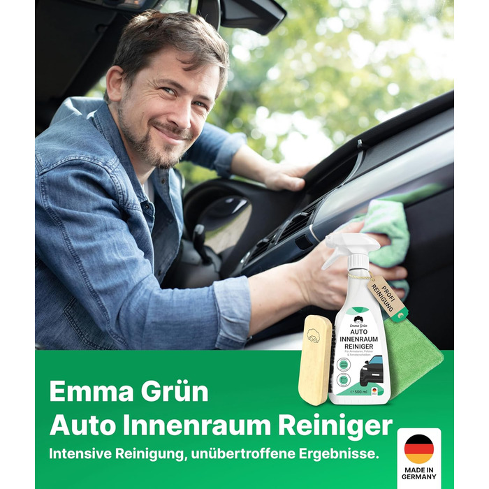 Набір засобів для чищення салону автомобіля 500 мл щітка та тканина з мікрофібри - Засіб для чищення салону автомобіля Cockpit Car