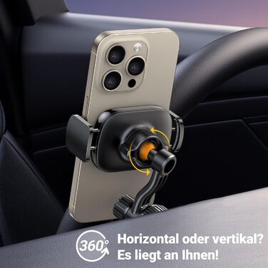 Тримач для мобільного телефону автомобільна вентиляція 360 поворотний тримач для мобільного телефону з міцним металевим гачком ком