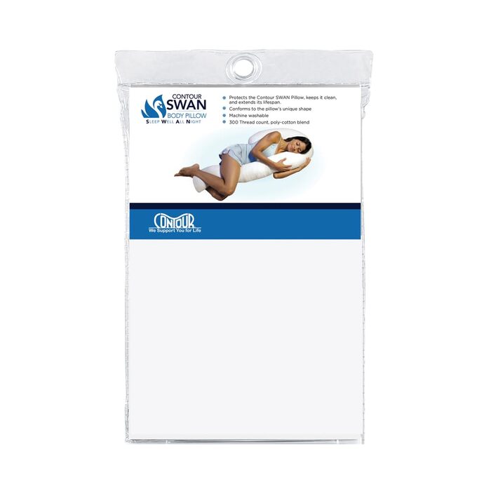 Наволочка Contour Swan, біла, , 1 упаковка, білий