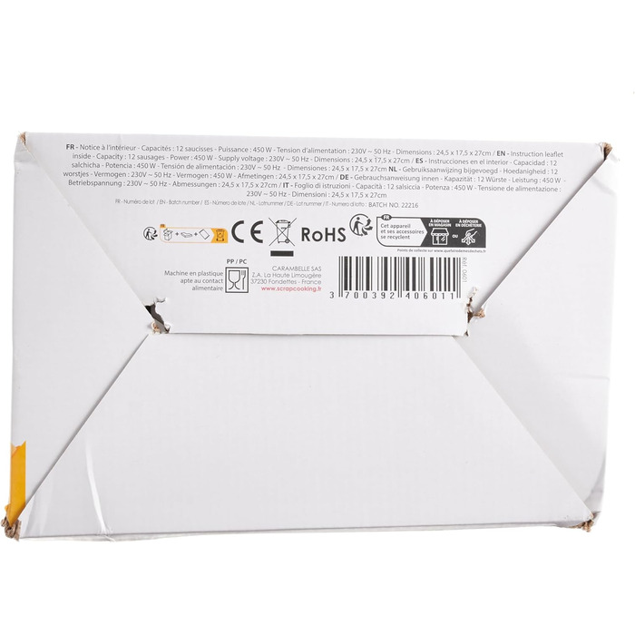 Машина для виготовлення хот-догів ScrapCooking 601 - місткість 12 сосисок і 2 булочки - вінтажний ретро-стиль для вечірок Барбекю Фестивалі Веселощі День народження-Зелений-0601, безпечний для харчових продуктів пластик, білий