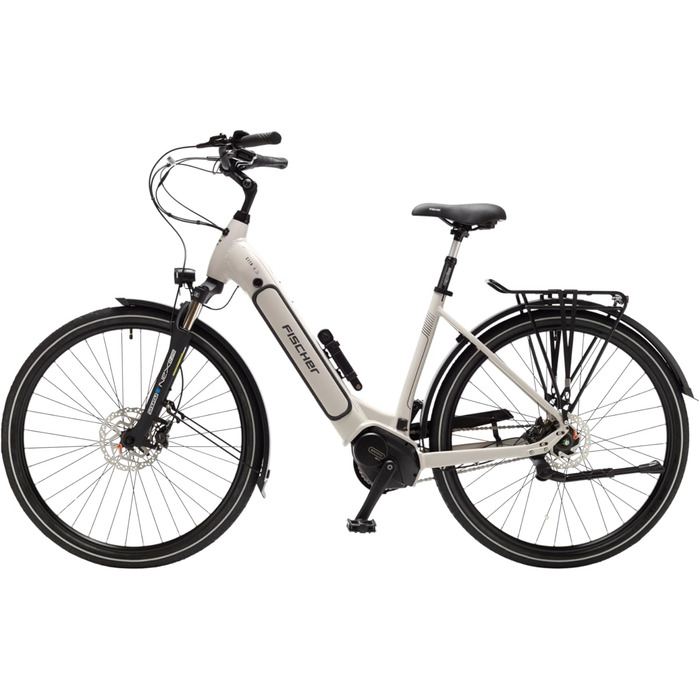 Електричний велосипед FISCHER E-Bike City CITA 4.3i для жінок та чоловіків, двигун із середнім приводом 65 Нм, акумулятор 36 В 50 см - 630 Втгод