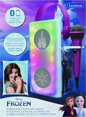 Колонка Lexibook Frozen BTP185FZZ, бездротова, з мікрофоном, синя