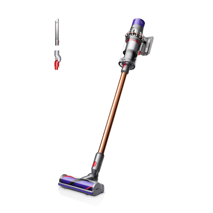 Бездротовий пилосос Dyson Cyclone V10, Nickel/Copper, 150 Airwatt адаптер для низьких поверхонь