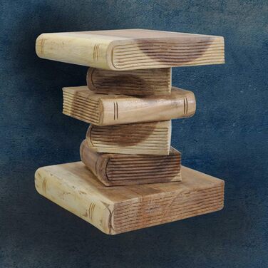 Табурет для книг, приставний столик, підставка для квітів, колонний стілець, тумбочка біля ліжка, квіткова колона (13435 - висота 31 см)