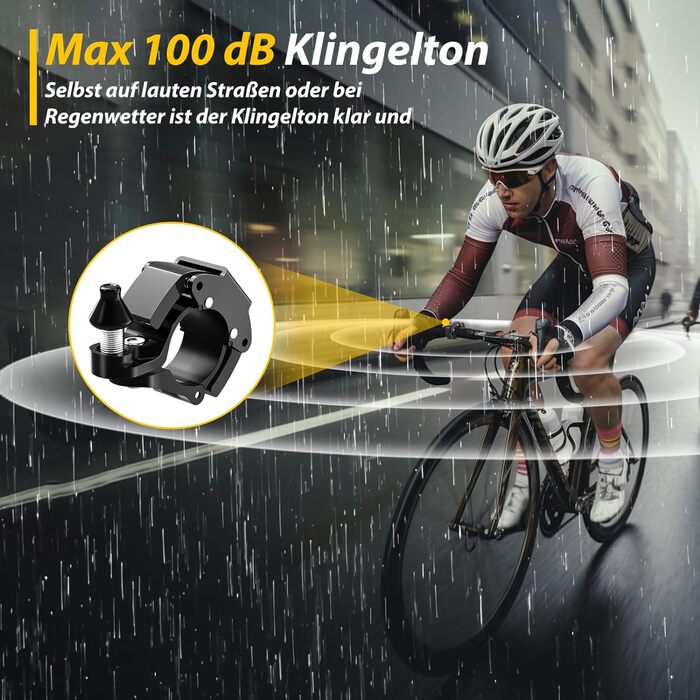 Велосипедний дзвіночок Mini Bell Bicycle, Новий велосипедний дзвіночок Hammer Bell100dB Дзвіночок Гучний велосипедний дзвіночок з