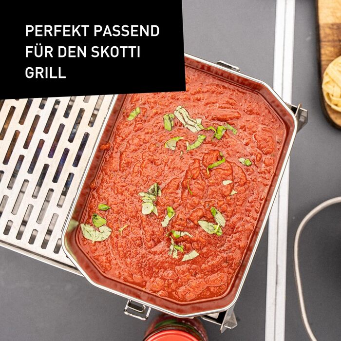 Ланч-бокс SKOTTI Boks 1.0L, нержавіюча сталь, штабелюється та герметичний, також використовується як каструля або сковорідка, ланч-бокс з нержавіючої сталі для дорослих та дітей, ідеально підходить як ланч-бокс 1.0 літр