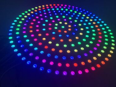 Кільце 241Leds WS2812 LED Pixel індивідуально адресоване RGB світлове кільце SMD 5050 RGB IC світлодіодні модулі світло 5 В (чорна друкована плата), 2812B LED