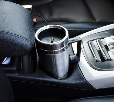 Автомобільна кружка з підігрівом, автомобільний електричний чайник Asduro 12V, термокружка для води з нержавіючої сталі 300 мл, ел