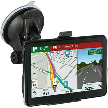 Автомобільні навігаційні пристрої Riloer Портативний автомобільний GPS-навігатор, 7-дюймовий для вантажівок, ємнісний сенсорний екран HD-карта FM, 3D-консоль автомобіля, Європи та інформація про дорожній рух у режимі реального часу