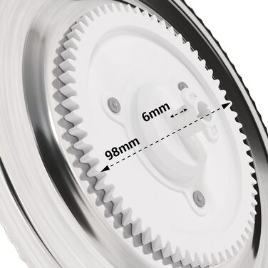 Ніж VIOKS Спеціальна заміна ножа для круглого ріжучого диска Siemens 12012147 & 12012078 Круглий диск із зубчастим краєм Запасна частина Аксесуари для нарізки їжі Хліборізка