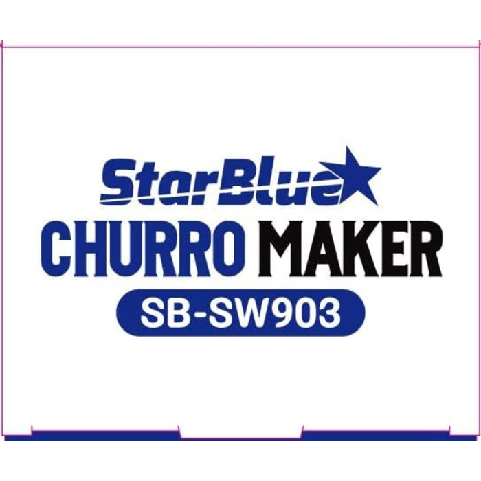 Сковорода StarBlue Churro з безкоштовною електронною книгою рецептів готуйте здорові та безмасляні чурроси всього за кілька хвилин змінний струм 220-240 В 50/60 Гц 750 Вт, вилка Великобританії, європейська вилка