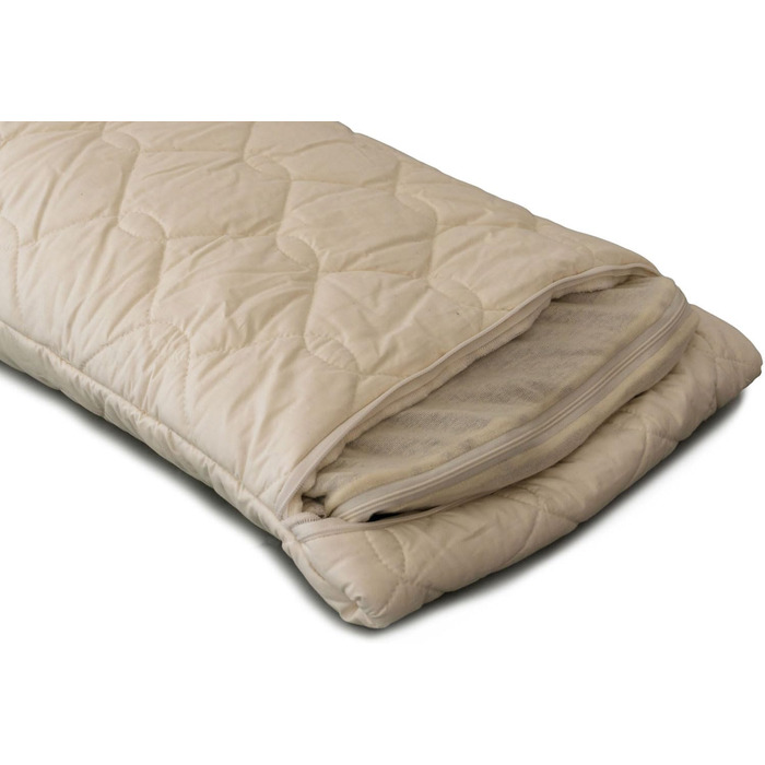 Подушка GIRAFFENLAND з органічного проса 40x80 см, надзвичайно комфортна стьобана органічна тканина органічне просо з додатковою внутрішньою подушкою Нефарбована та невибілена Подушка для сну, подушка для голови 40x80 см плюс