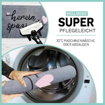 Килимок для дверей Ласкаво просимо Можна прати в пральній машині та нековзний Килимок для дверей для приміщень та вулиці Килимок для дверей та прикраса для дверей, 40x60 см та сірий 40 x 60 см (прямокутний) Ласкаво просимо