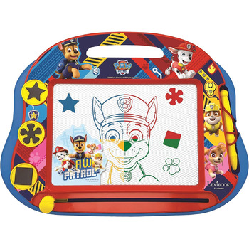 Магнітна дошка для малювання Lexibook Magic Paw Patrol чотирилапий помічник, магнітна дошка для дітей, художня творча іграшка для дівчаток і хлопчиків, ручка і магніти, синій/червоний, CRPA550 Paw Patrol CRPA550