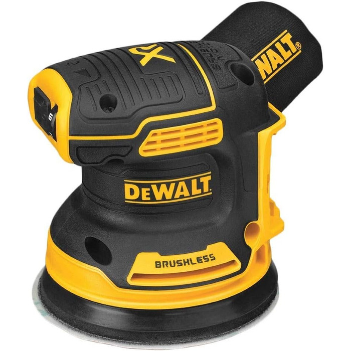 Вольтова акумуляторна орбітальна шліфувальна машина Dewalt DCW210NT (шліфувальний папір 125 мм, безщітковий двигун, регулювання шв