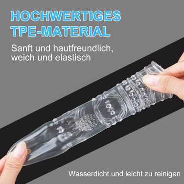 Набір з 4 силіконових насадок на пеніс QUEEN'S STORY