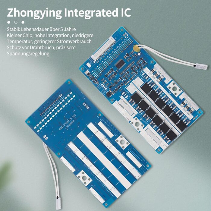 Захисна плата літій-іонного акумулятора BMS 8S 28.8V 20A з балансувальним проводом та NTC, загальним підключенням, десятьма функціями захисту, системою керування літій-іонним акумулятором, Li-Ion BMS