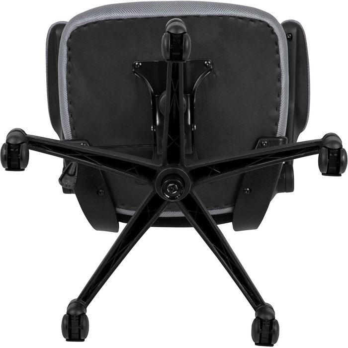 Офісний стілець Flash Furniture, ергономічний, із сітчастою спинкою, литим сидінням з регулюванням висоти та важелем нахилу, що фіксується, сірий, 65 x 63 x 105 см Сірий 64,77 x 62,23 x 104,78 см