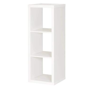 Полиця, книжкова шафа, настінна полиця, перегородка для кімнати білого кольору (42 x 112 см)