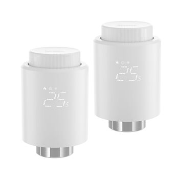 2 Pack Smart Heating Thermostat with App Function, Zigbee Thermostat Require Zigbee 3.0 Hub, Compatible with Storeo Alexa/Home Assistant, 2 Pack Smart Heating Thermostat with App Function, Zigbee Thermostat Require Zigbee 3.0 Hub, Compatible with Storeo A