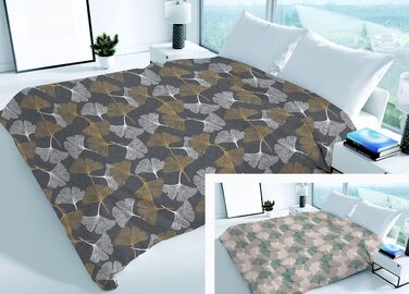 Покривало BIANCHERIAWEB на весну, літо, 100 бавовна, дизайн Папороть Гінко Ботаніко