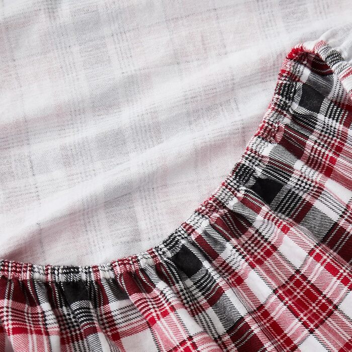 Комплект постільної білизни Linen Closet з м&39якою та затишною фланелевою тканиною, 100 бавовна, двоспальне ліжко розміру &quotqueen-size&quot, тартан кольору воронячого воронового горла (стандарт США)