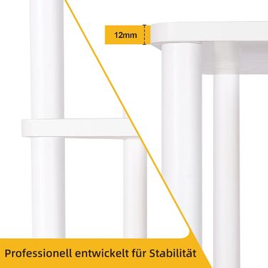 Полиця, книжкова шафа, 6 полиць Біла вузька багатоярусна висока окремостояча полиця, тонка кутова полиця, вінтажні відкриті полиці для спальні та вітальні, 160 x 40 x 30 см Біла 6 рівнів, 40 см (Ш)