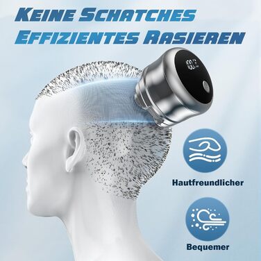 Електробритва для голих голів для чоловіків, бритва для голих голів Luctry для чоловіків з лисими головами, електробритва 5D Magnetic, водонепроникна бритва для голих голів IPX7 для чоловіків, бритва для вологого та сухого гоління для голих голів