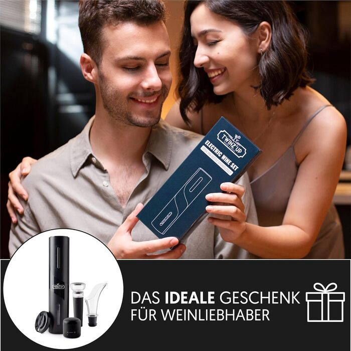 Штопор для вина 6-в-1 USB електричний відкривач для пляшок з різаком для капсул, наливачем, вакуумним насосом, ковпачком і USB-кабелем - електричний відкривач для вина для любителів вина
