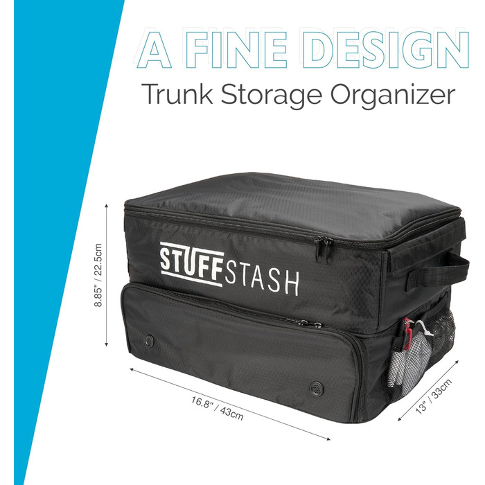 Органайзер для гольф-багажника GolfStash з відділеннями для взуття, перегородками, зберіганням для футболок, рукавичок, м'ячів та іншого для зручного транспортування аксесуарів в авто чи позашляховику чудовий подарунок для гольфіста
