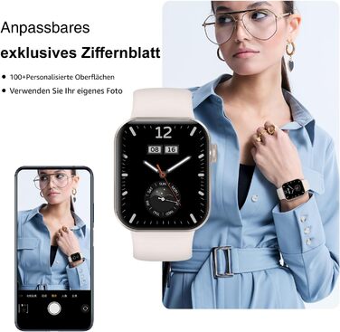 Розумний годинник для чоловіків та жінок, 1,85-дюймовий HD-дисплей, розумний годинник з функцією телефону, понад 140 спортивних режимів, фітнес-трекер з крокометром, подарунок на День святого Валентина для нього/неї, водонепроникний IP68 для iOS та Androi