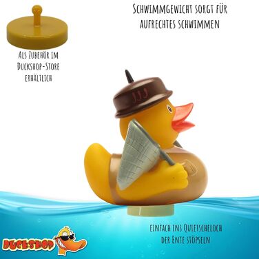 Гумова качка I Писклива качка I Писклива качка - L 8 см - вкл. брелок гумова качка в наборі Подарунок Outdoor I Подарунок для чоло