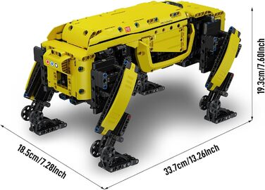 Модель, 936 елементів з дистанційним керуванням, іграшка-робот-собака для дорослих і дітей, конструктор своїми руками як іграшка/п