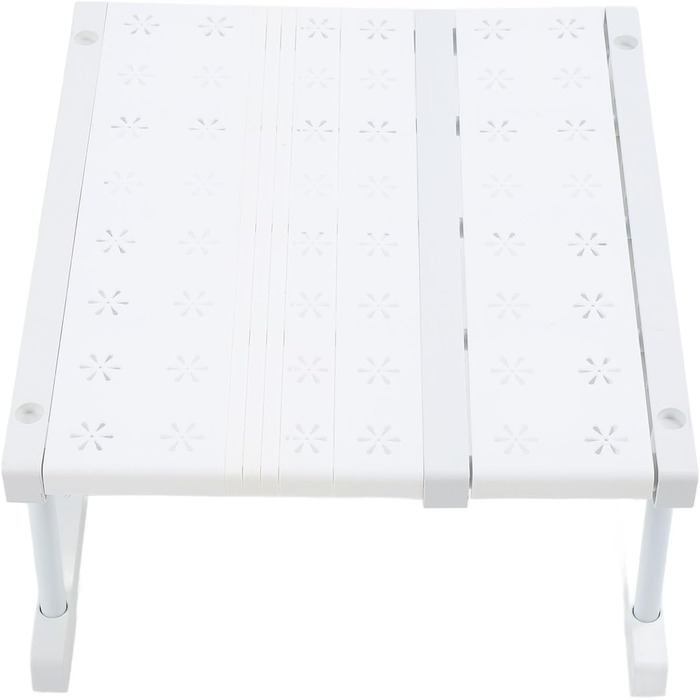 Органайзер для гардеробу, полиця для шафи, розширюване місце для зберігання зі сталевим каркасом, регульована полиця для кухонної шафи для дому, спальні, ванної кімнати (довжина 2738 см)