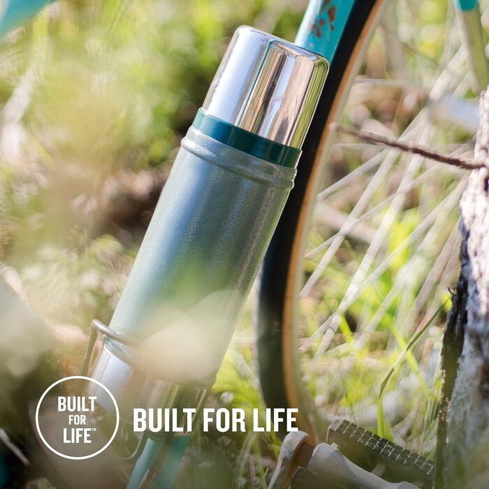 Термос Stanley Classic Legendary 473 мл - Зберігає напої гарячими або холодними протягом 15 годин - Термос з нержавіючої сталі - Без BPA - Можна мити в посудомийній машині - Матовий чорний 750 мл Матовий чорний