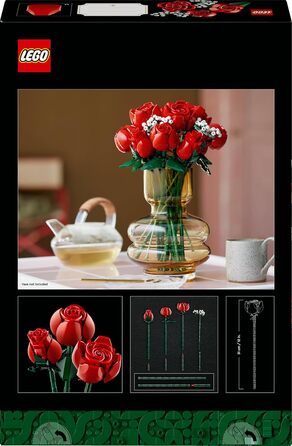 Конструктор LEGO Icons Bouquet of Roses 10328, 822 деталі, штучні троянди