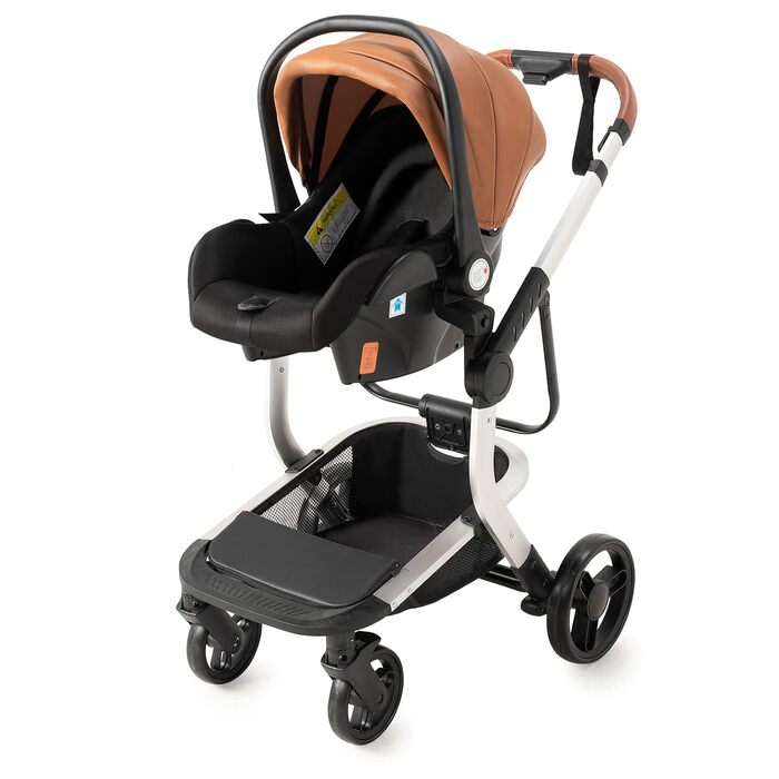 Коляска Magic ZC 3 в 1, коляска зі складною конструкцією для перенесення одним натисканням, коляска з реверсивним двостороннім рух