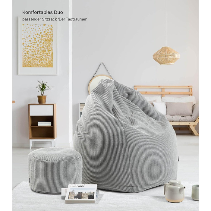 Пуф, табурет або пуф для ніг mokebo з вельвету 30x50 см Лінива весна, подушка для підлоги бежевого кольору, пуф для ніг, кругла тканинна подушка для сидіння для приміщень, пуф, пуф для сидіння, затишний та м&39який, з наповнювачем з EPS-бісеру 30x50 см, в