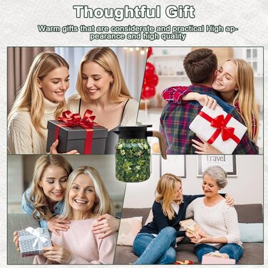 Термос 1000 мл з чайним інфузером, вінтажний квітковий візерунок для чаю, термос з вінтажним квітковим візерунком, вакуумний чайник, підігрівач для кави з квітковим візерунком для гарячих напоїв