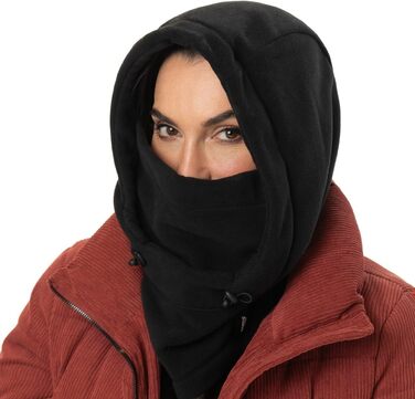 Худі Barts Балаклава Шарф з капюшоном Жіночий/Чоловічий - Зима Осінь-Зима Один розмір Чорний