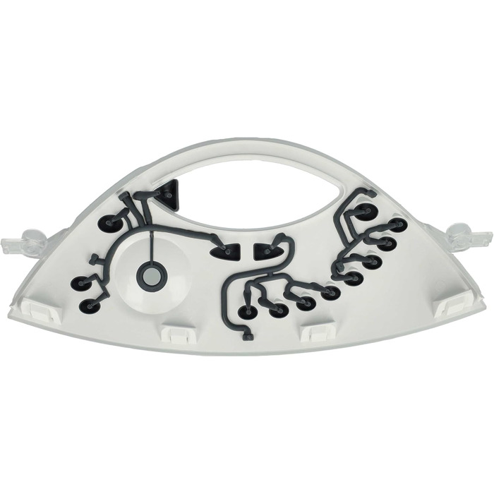 Панель керування vhbw Панель панелі сумісна з кухонним комбайном Vorwerk Thermomix TM31 - передня кришка, чорний, сірий, білий