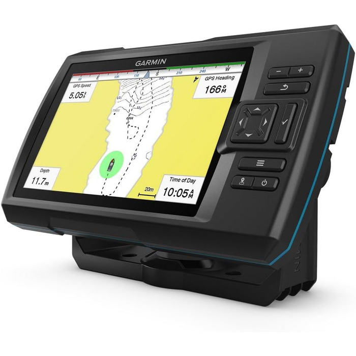 Розмір дисплея Striker Vivid Fishfinder 7 дюймів, вбудований ехолот Chirp і ClearV, включаючи датчик Так, GT20-TM