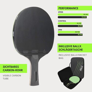 Ракетка для настільного тенісу BALLX AeroSpin 6000 PRO CARBON