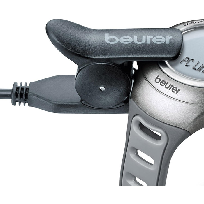 Пульсометр Beurer PM 70, вимірювання серцевого ритму, управління часом, водонепроникний, кріплення для велосипеда та інтерфейс для ПК, тест фізичної підготовки