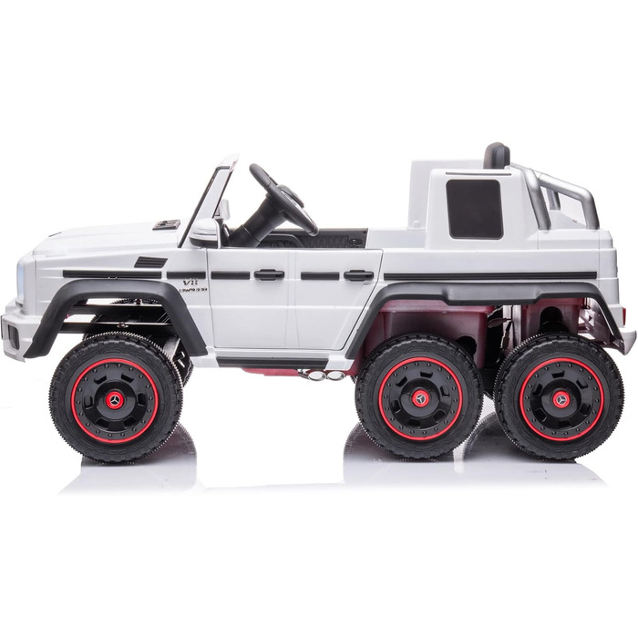 Дитячий автомобіль FINOOS Mercedes G63 6X6 AMG 12V, Дитячий електромобіль 4X45W, З гумовими шинами, Шкіряне сидіння З пультом дист