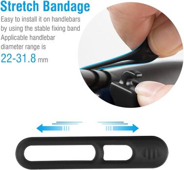 Велосипедний дзвінок USB, акумуляторний електрични 120 дБ чорний