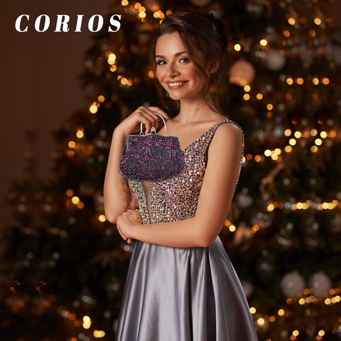 Жіноча перлинна сумочка ручної роботи з квітковим візерунком. Елегантне вінтажне клатч, невелика сумочка на ланцюжку через плече для вечірок, банкетів, весіль та випускних