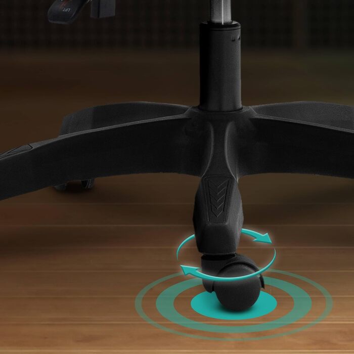 Офісне крісло CLP Miltona з тканинним чохлом Ергономічне письмове крісло Геймерське крісло з регульованою висотою, підголівником та поперековою опорою, колір сірий/чорний