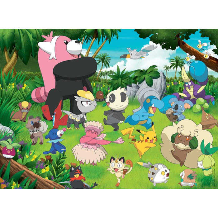Дитячий пазл Ravensburger 13245 - Wild Pokmon - 300 елементів Пазл Pokmon XXL для дітей від 9 років, подарунки Pokmon