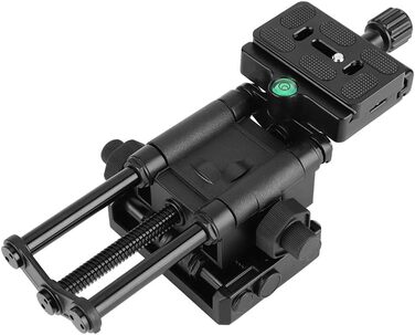 Повзунок Diyeeni Focus Rail, повзунок макрофокусування для панорамної та макрозйомки, макрорейка стабілізатора штатива для UNC1/4, отвір для гвинта 3/8 дюйма, чорний